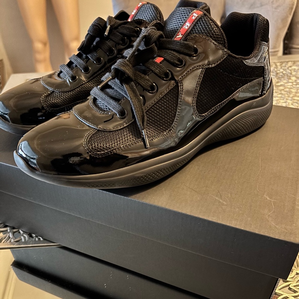 Prada America's Cup biker fabric sneakers